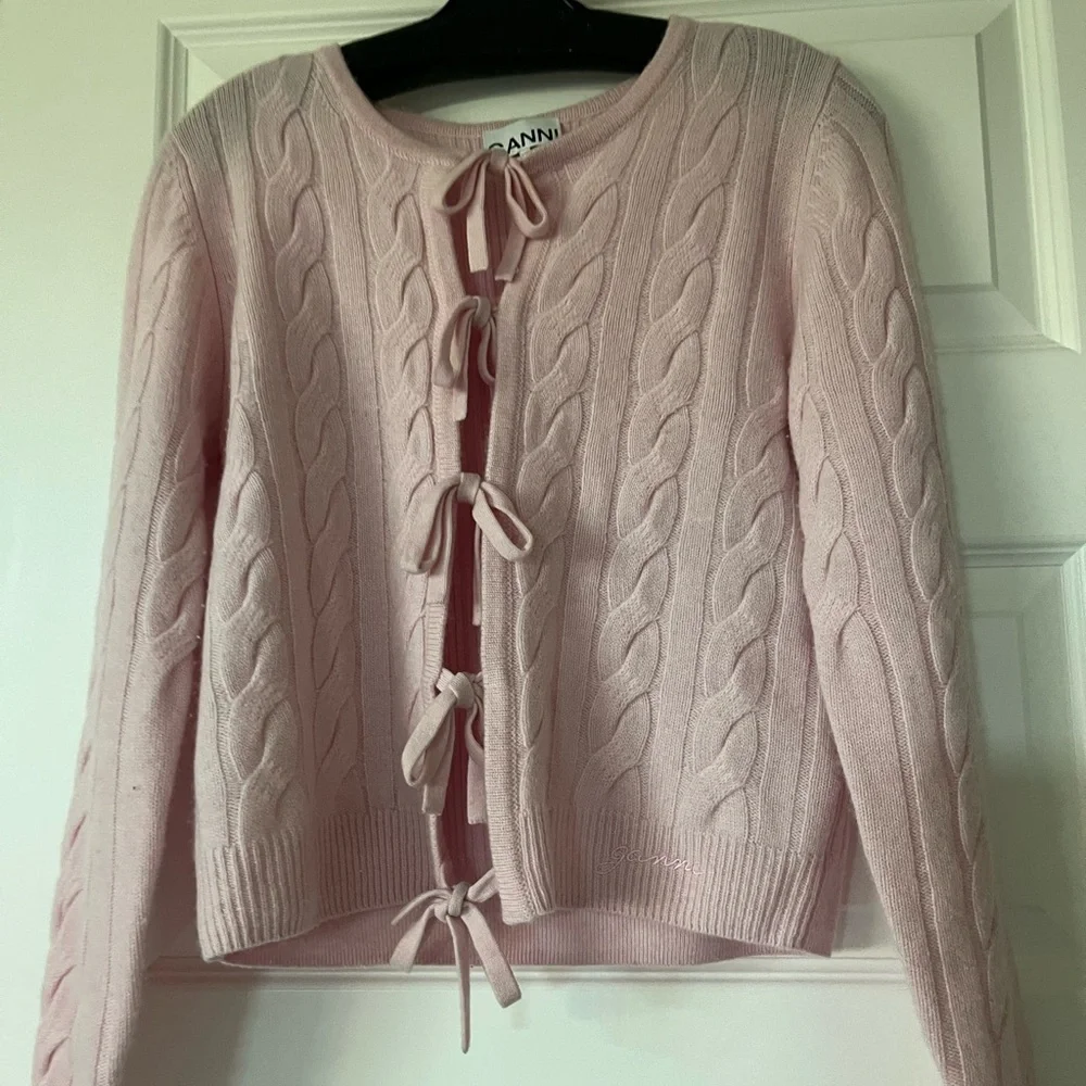NEW Ganni Cardigan Cashmere/Wool Sweater